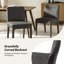 Ensemble de chaises de salle à manger modernes en simili cuir H 33 po Eudora-1875729605