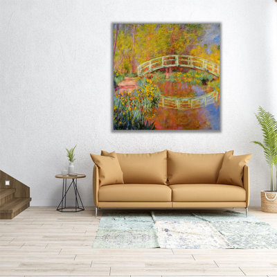 Le pont japonais (Le pont dans le jardin de Monet), 1895 - 1896, reproduction d'art sur toile