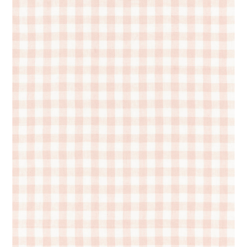 Tissu suédois à carreaux en lin, Rosé