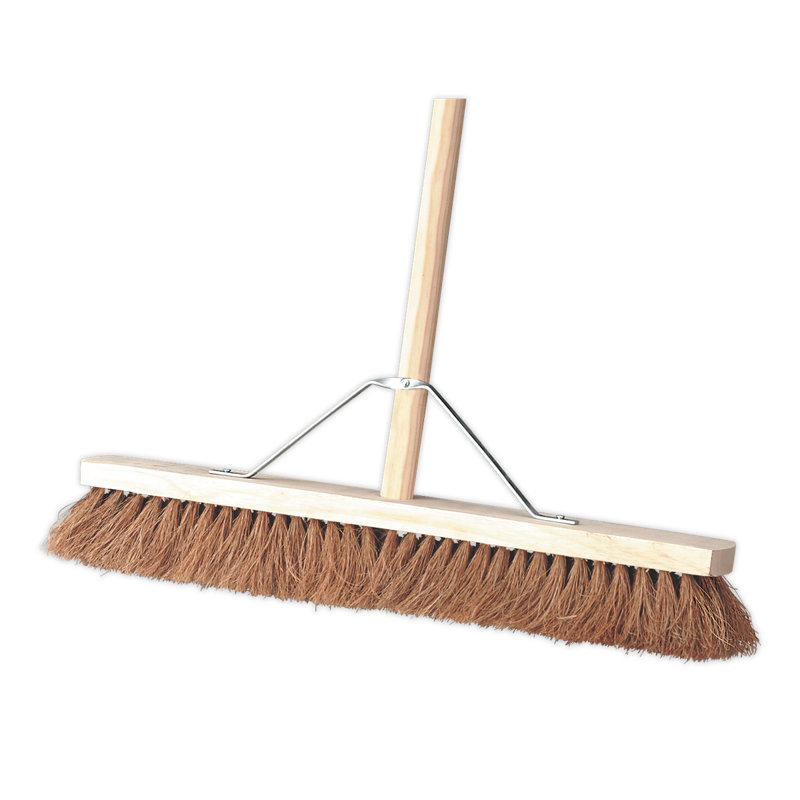 Isolda Push Brooms, Beige/Brown, 162cm H x 61cm W x 7cm D