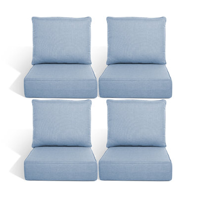 Outdoor 6'' Replacement Cushion Set Seat / Back Cushion