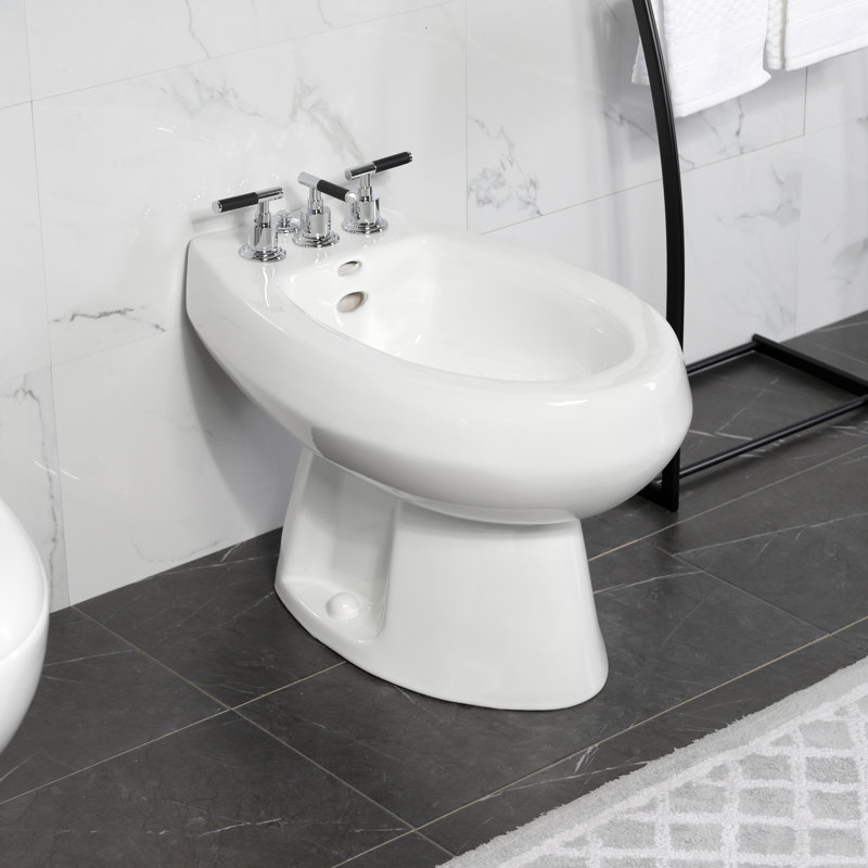 Robinet de bidet à poignée verticale Kingston, Laiton brossé
