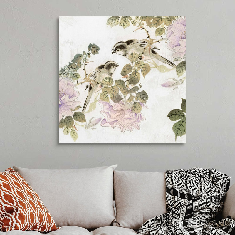 Reproduction d’art sur toile, "Woodland Birds I" par Isabelle Z, Toile tendue, H 36 po x l 36 po x P 1,25 po