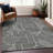 Premium Machine Washable Prisco Black Rug-1897689240