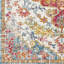 Blue Traditional Rug, Bordered Floral Stain Resistant Easy to Clean Rug For Living Room, Dining Room, Bedroom-1415872672