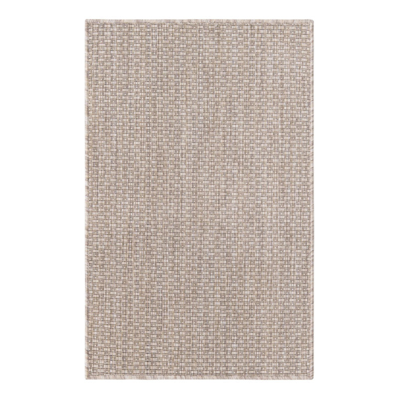 Bembry Beige Area Rug, Rectangle 2' x 3'1"