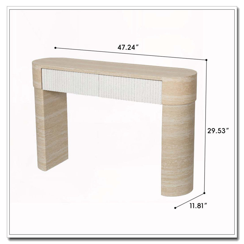 Console, canapé, beige brun 1
