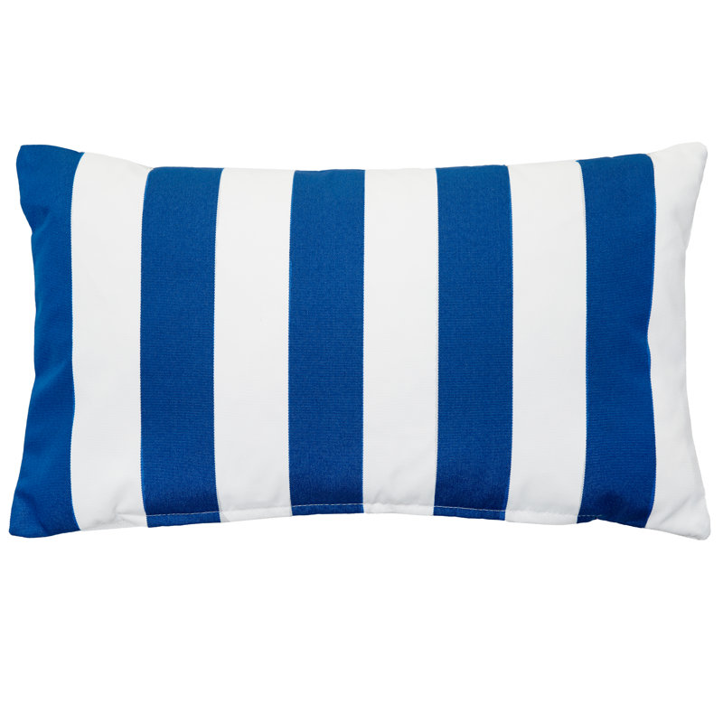 Ensemble de 2 coussins d'intérieur / d'extérieur Santorin, Bleu, Rectangle 12 po x 18 po