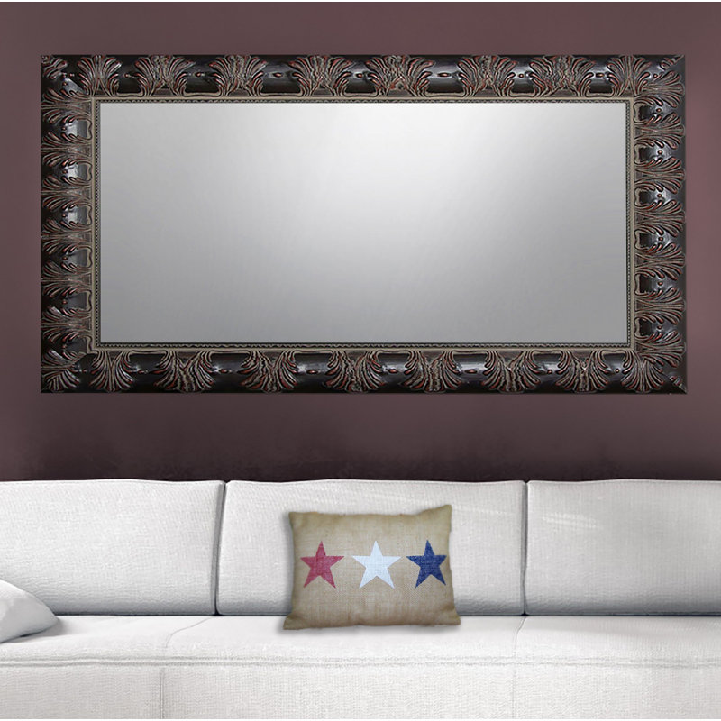 Donell Wood Flat Wall Mirror, 70.5" H x 40" W