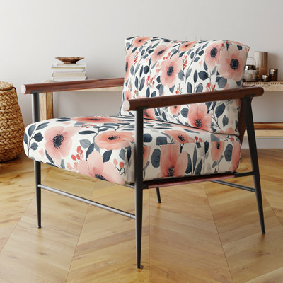 Chaise rembourrée Girls Garden - Chaise avec accoudoirs Botanical Flower