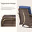 Gustave Wicker Patio Furniture Sofa Set With 55000 BTU Fire Pit Table, 360° Swivel Glider Chairs, Outdoor Seating-1149715177