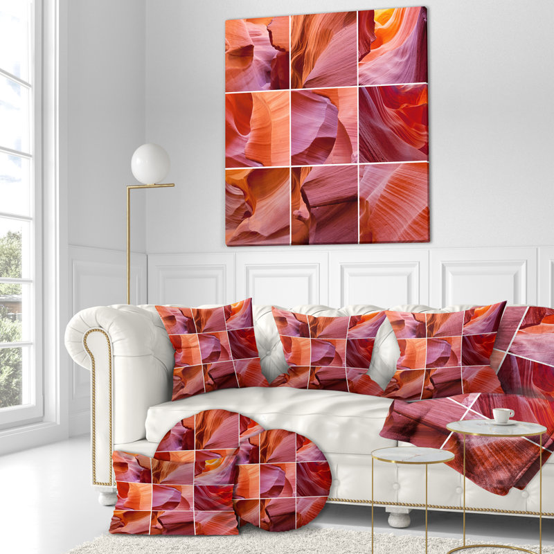 Coussin Antelope Canyon, Coussin décoratif, 16 po x 1 po