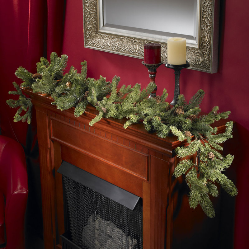 60'' in. Faux Pine/Pinecone Garland