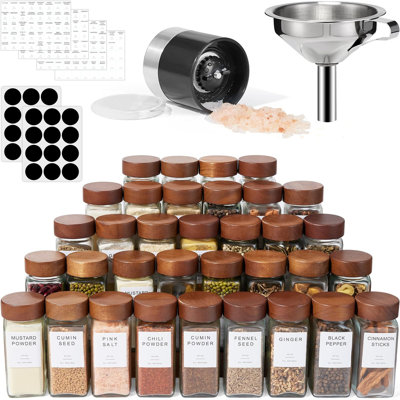 Spice Jars with Adjustable Racks