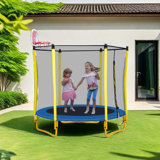 5.5' Round Trampoline with Safety Enclosure