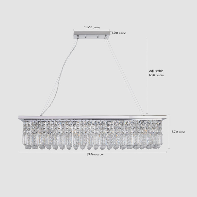 Rectangle Ceiling Light, White