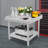 Work Table With Backsplash, Prep Table For Kitchen, Restaurant, Garage, Laundry-102046162