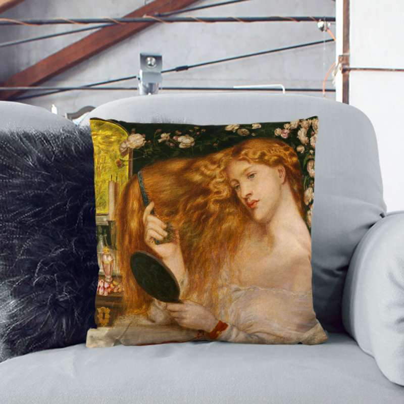 Lady Lilith Scatter Cushion with Filling, Black, 40cm H x 40cm W x 15cm D