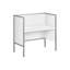 Bureau de bureau, L 48 po, bureau, travail, qualité commerciale, métal stratifié, contemporain, moderne