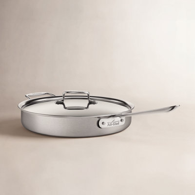 Sauteuse All-Clad D5 en acier inoxydable brossé avec couvercle