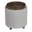 Repose-pieds rond avec rangement Kinkade-710523395