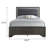 Bonta Grey Upholstered Headboard Panel Bed-89128301