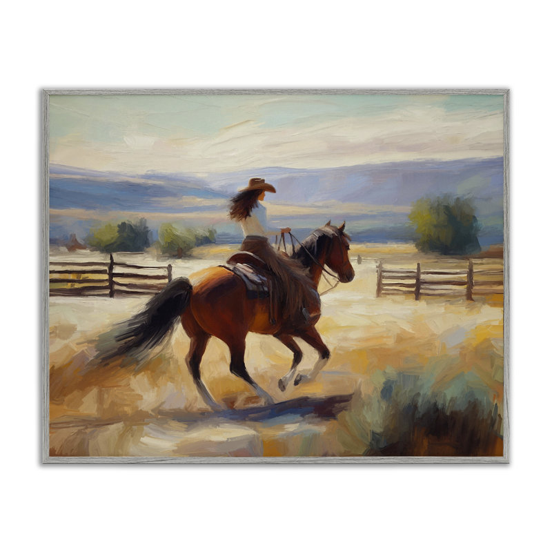 «Ride Like The Wind», estampe numérique encadrée par Ramona Murdock, Estampe numérique Farmhouse, H 16 po x l 20 po