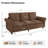 78.74''Modern Sofa Rolled Arms Upholstered Couch-116094600