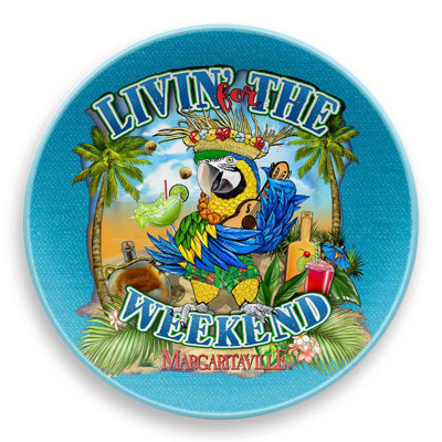 Assiette plate en mélamine 10,5 po Margaritaville