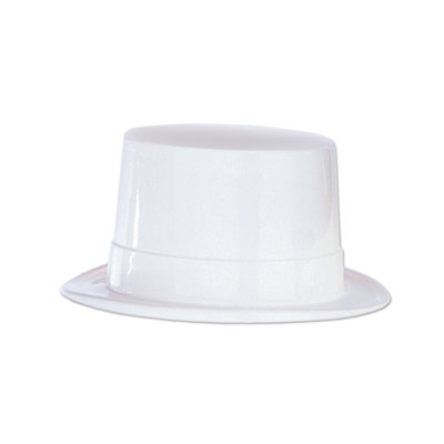 White Plastic Topper - Pack of 24