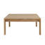 Table basse d'extérieur en bois de teck de 57 po Zahara, naturel