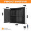 Armoire de rangement murale en métal avec porte verrouillable et 1 tablette pour garage, bureau, assemblage requis
