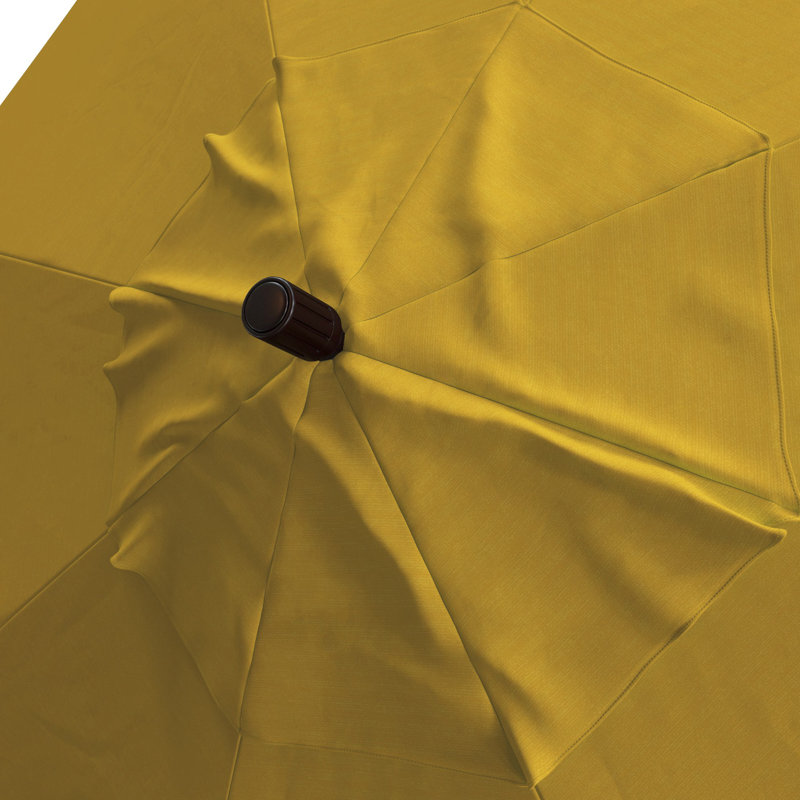 Parasol de marché 6 pi Jelinek, Toile Sunbrella® jaune tournesol, Bronze
