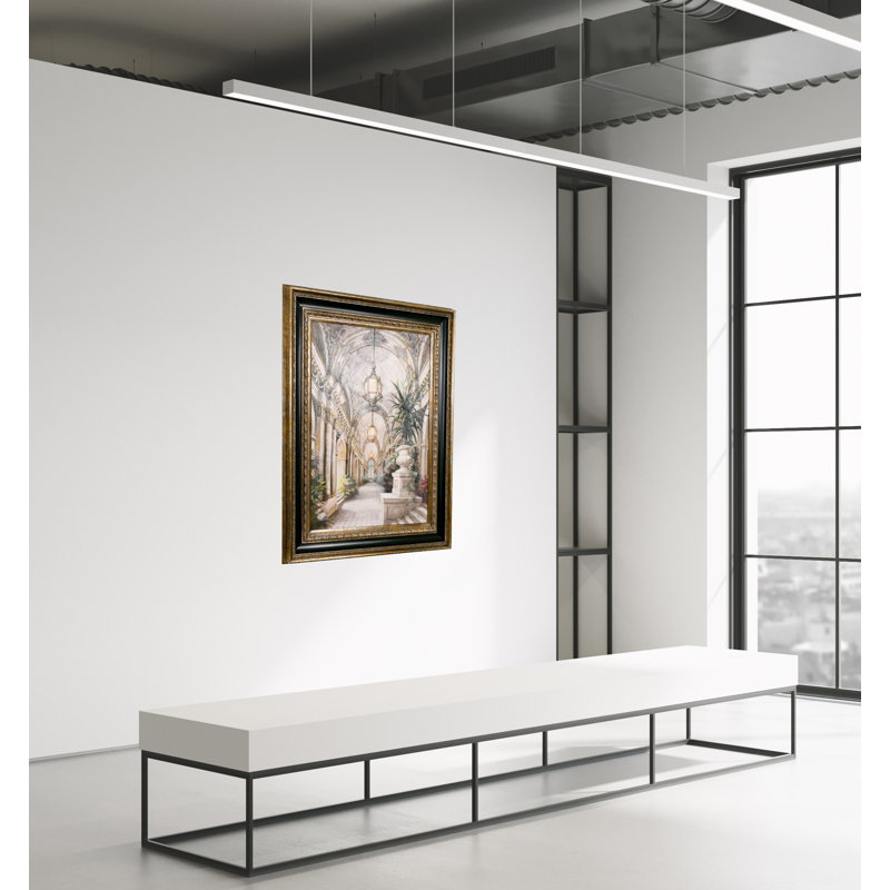 Le Beau Giclee by AFD Home 11157417 Palace Interior in an Elegantly Grand Frame, 36-Inch by 48-Inch Canvas, 51-Inch by 62-Inch Frame