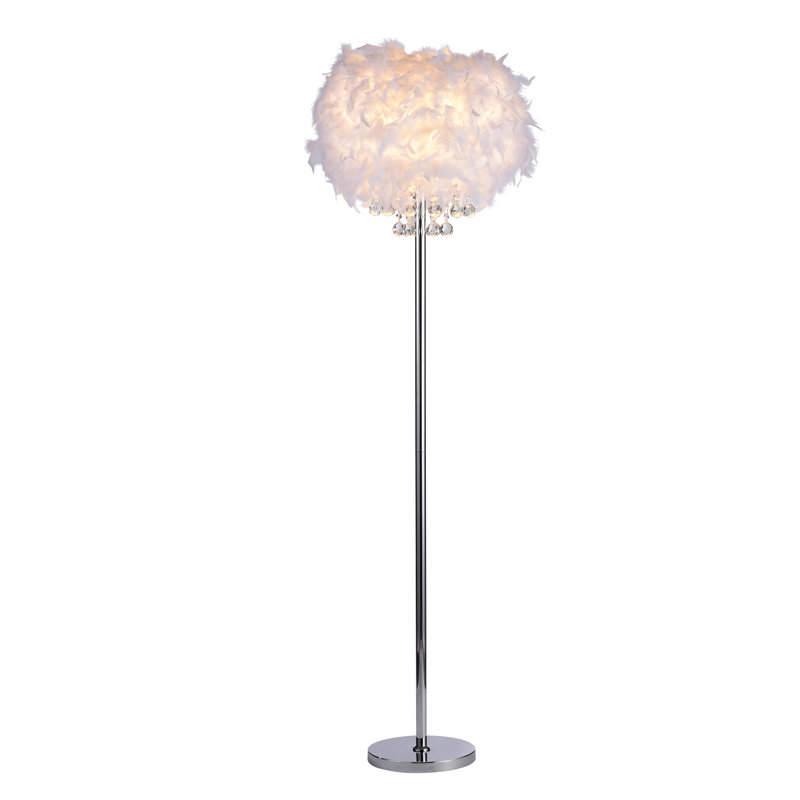 Almeida 64.17'' Chrome Traditional Floor Lamp