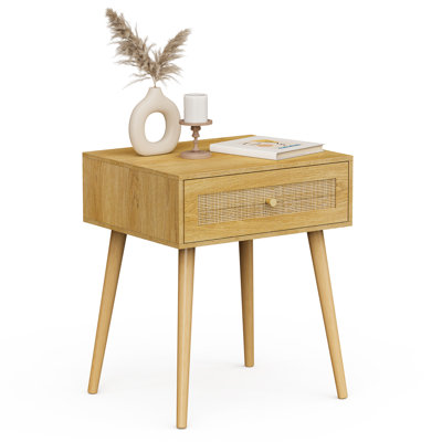 48cm W Manufactured Wood Bedside Table