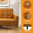 74.4" Full/Double Wide Tufted Back Convertible Sofa With Convertible Sofa Bed