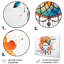 Ensemble de décorations murales en métal coloré Dreamcatcher Minimalist Harmony
