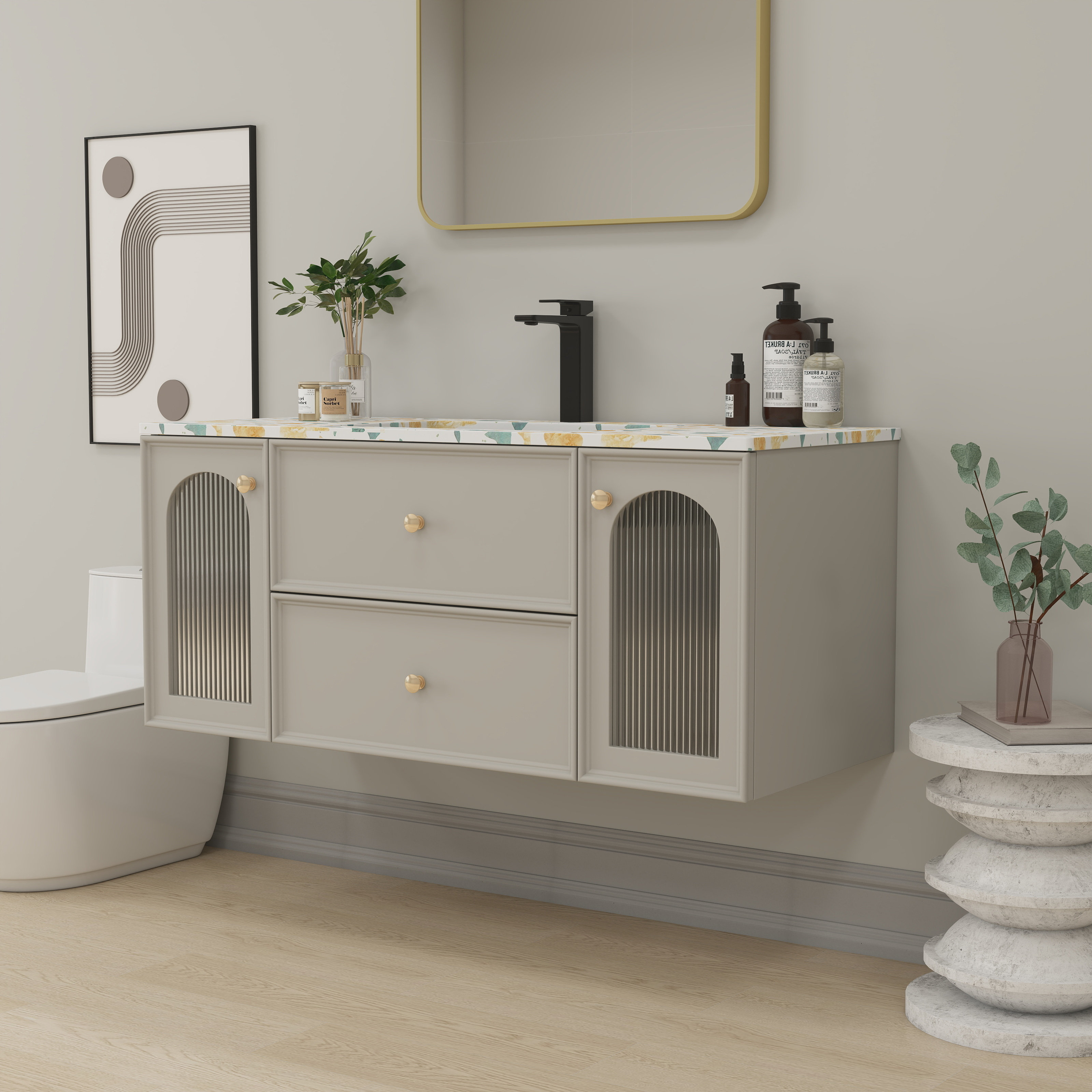 Simple Vanity Reference Latitude Run® Simple Bathroom Vanity - Wayfair Canada