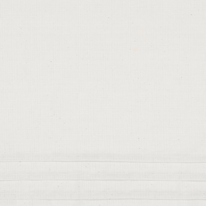 Rufina Cotton Blend Tailored Cafe Curtain, 26" W x 24" L, White