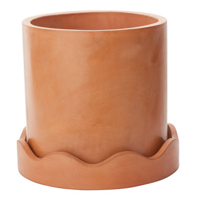 2-Piece Cylinder Concrete Pot Planter