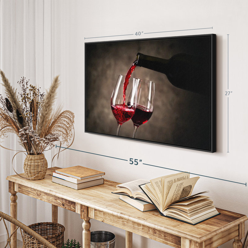 «Serving Red Wine Wall Art», H 27 po x l 40 po