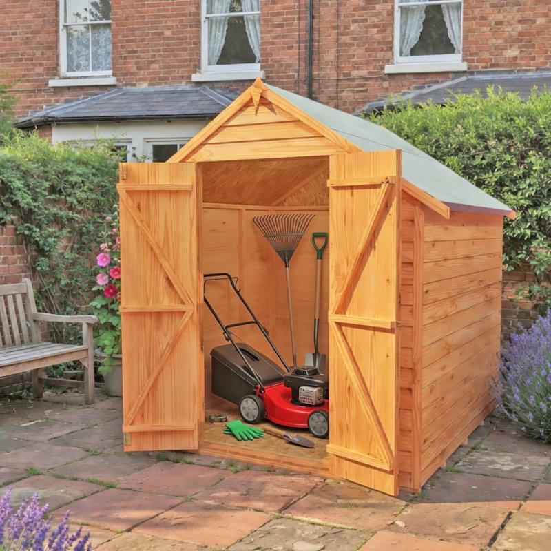 6 Ft. W x 6 Ft. D Garden Value Overlap Apex Shed, Yes