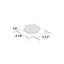 Metro Super 4" Hex Matte White 10" x 11-1/2" Porcelain Mosaic Floor and Wall Tile