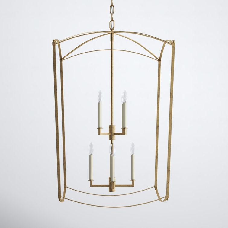 Olive 8 - Light Dimmable Lantern Geometric Chandelier