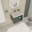 Meuble-lavabo avec lavabo pour petite salle de bain, meuble-lavabo avec porte à fermeture en douceur-362679581
