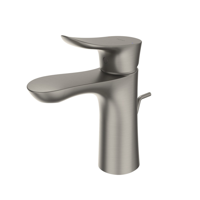 Robinet de lavabo pour salle de bain à poignée simple 1,2 GPM TOTO® avec technologie COMFORT GLIDE et ensemble de bonde, nickel brossé