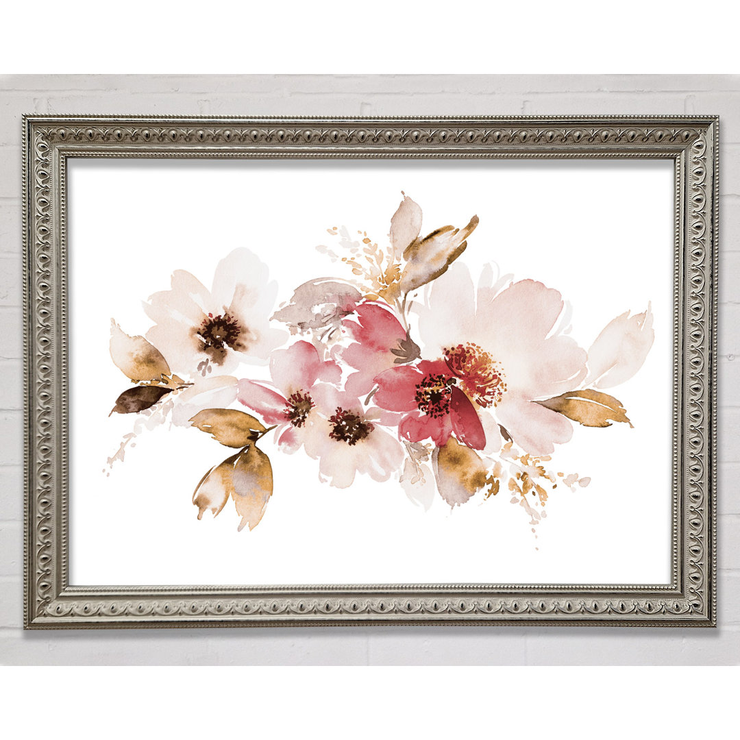 Blush Pink Flowers - Einzelner Bilderrahmen Kunstdrucke