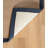 Nannette Handmade Dark Beige Berber with Navy Blue Cotton Border Made in the USA Area Rug-681560775