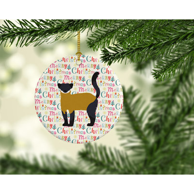 2.8'' Ceramic Animals Hanging Figurine Ornament